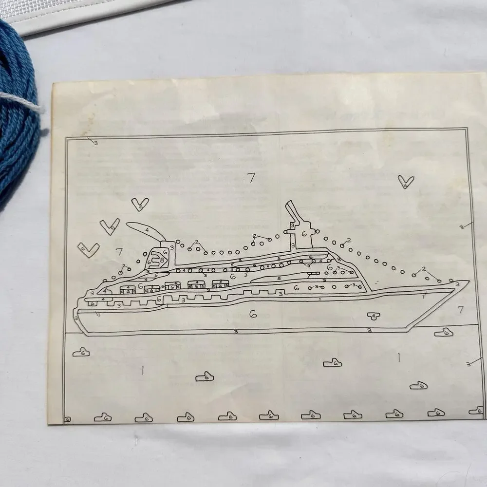 Something Special Paritily Done Needlepoint Kit Cruise Ship
